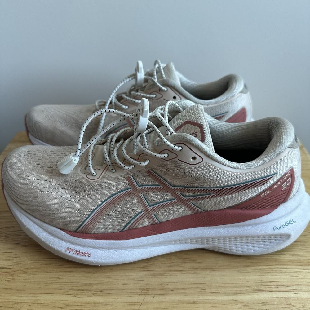 ASICS Gel Kayano 30 Women's Running Shoes Size 7.5 Pink White 1012B357 Sneakers